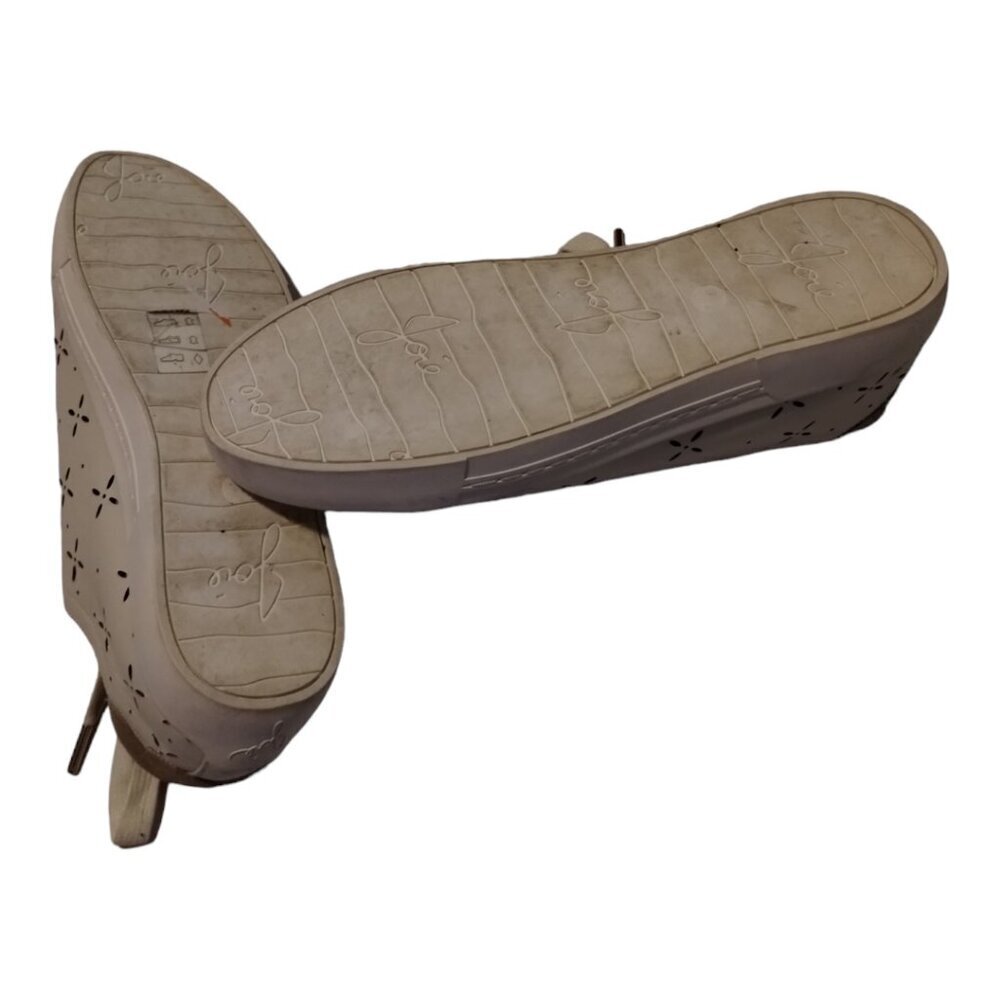 Joie Women's Deely Sneakers Size 38 Beige Lace Up Eyelet Details Casual Shoes - Picture 6 of 7